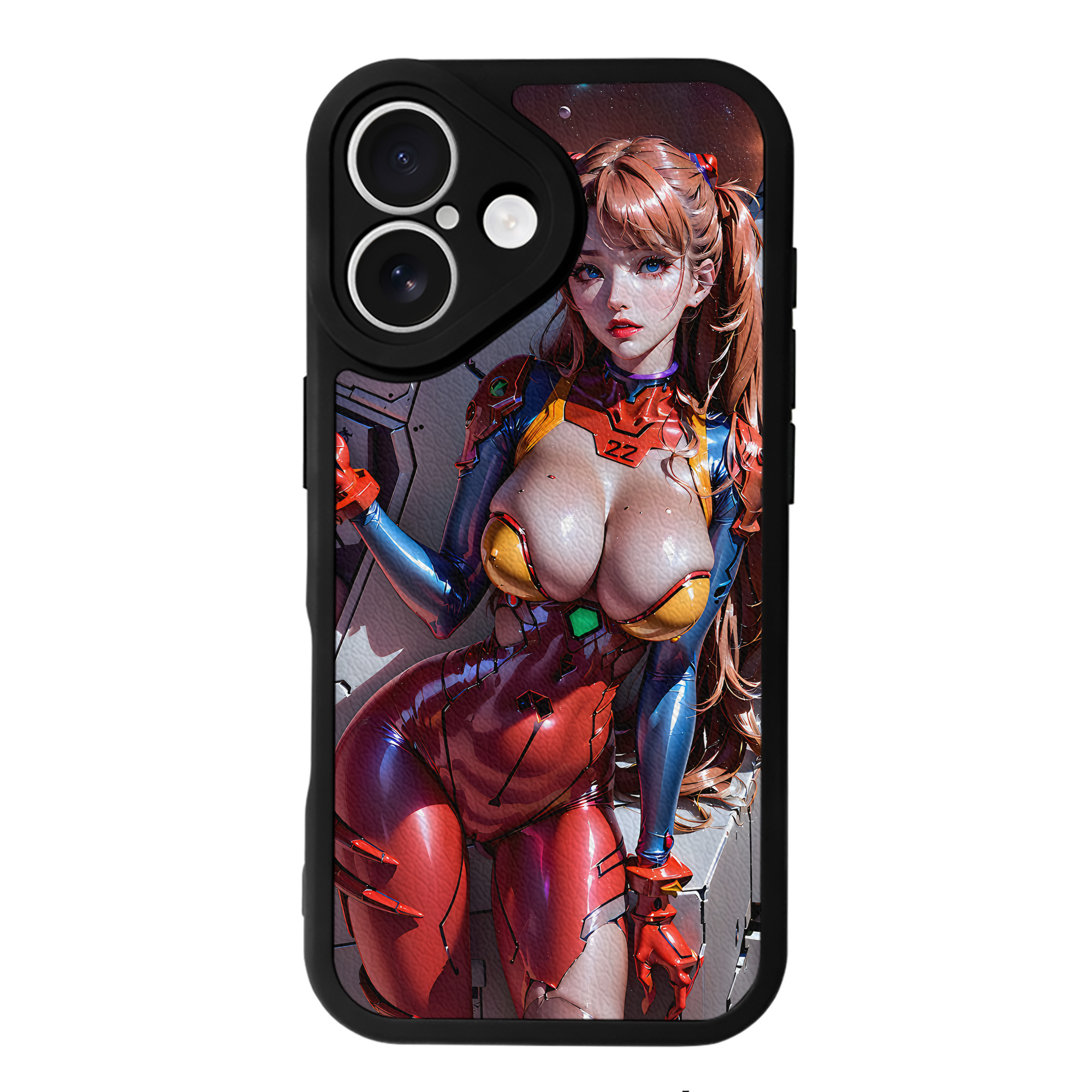（画像用） EVA 新世紀エヴァンゲリオン 【iPhone 16シリーズ対応】シリコンスマホケース（レザー調） 材質：シリコン